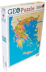 Puzzles de Atenas - Puzzle del mapa de Grecia de 1000 piezas