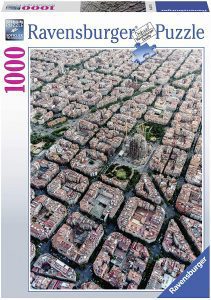 Puzzles de Barcelona - Puzzle de Barcelona de vista aérea de 1000 piezas