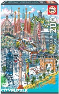 Puzzles de Barcelona - Puzzle de ciudad de 200 piezas