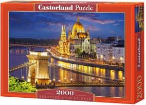 Puzzles de Budapest - Puzzle de vistas de Budapest de noche de 2000 piezas