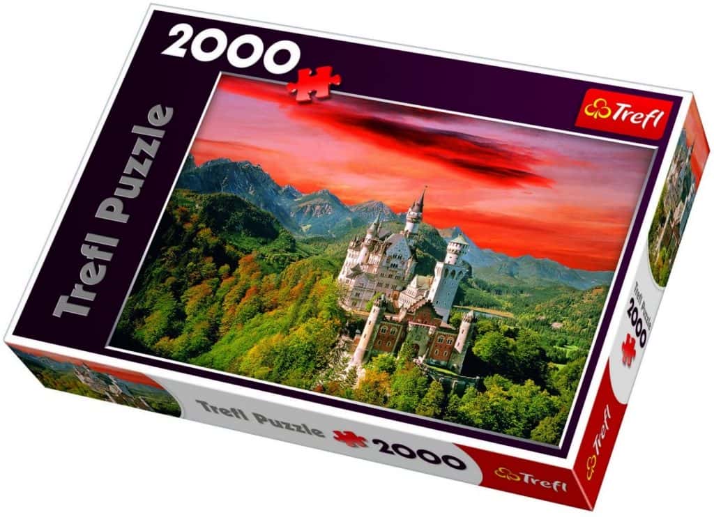 PUZZLE 1000P CASTILLO DE NEUSCHWANSTEIN DESDE EL AIRE - Din Y Don