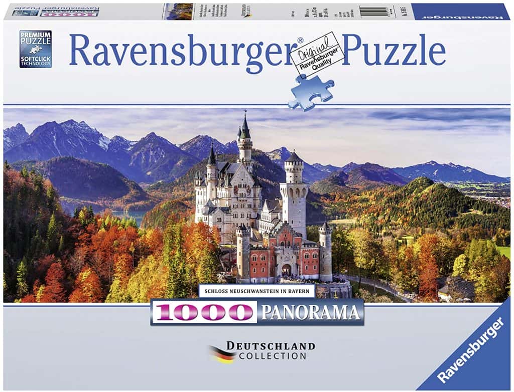 PUZZLE 1000P CASTILLO DE NEUSCHWANSTEIN DESDE EL AIRE - Din Y Don