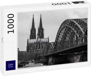 Puzzles de Colonia - Puzzle de Colonia en blanco y negro desde el mar de 1000 piezas