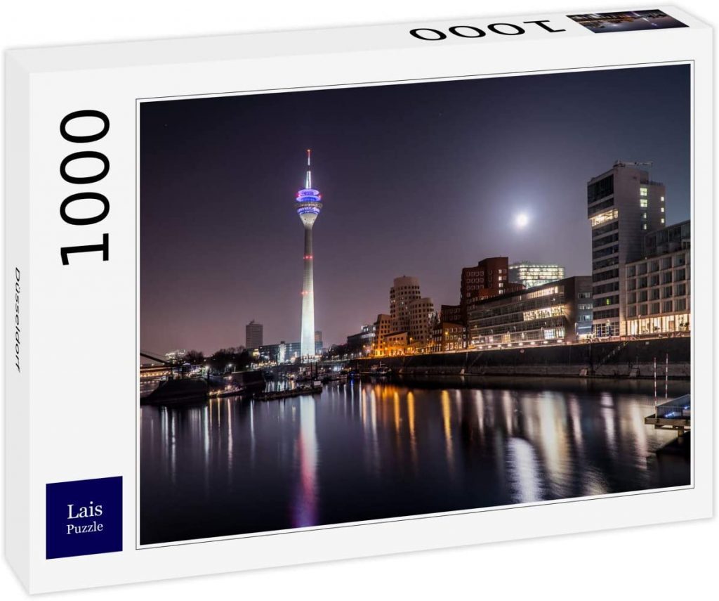 Puzzle Lais Da 1000 Pezzi – Düsseldorf Sul Reno, Panorama Urbano E Fiume - 2
