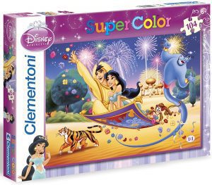 Puzzles de Disney - Puzzles de Aladdin - puzzle de la alfombra mágica de 104 piezas