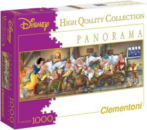 Puzzles de Disney - Puzzles de Blancanieves - puzzle panorámico de los 7 enanitos