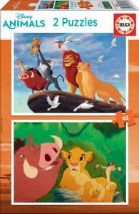 Puzzles de Disney - Puzzles del rey león - puzzle doble