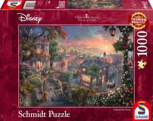 Puzzles de Disney de Schmidt de 1000 piezas - Puzzle de La Dama y el Vagabundo
