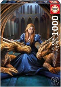 Puzzles de Dragones - Puzzle de Lealtad Feroz de Anne Stokes de 1000 piezas