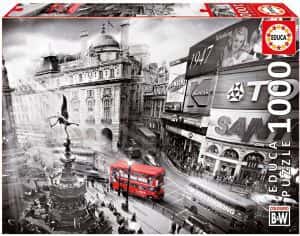 Puzzles de Londres - Puzzle de Piccadilly Circus Autobus de 1000 piezas
