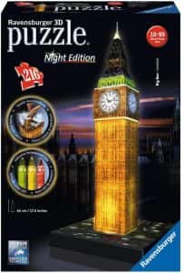 Puzzles de Londres - Puzzle del Big Ben en 3D nocturno