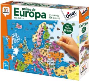 Puzzles de Mapas de Europa - Puzzle de Europa de 125 piezas