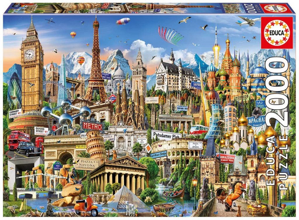 Puzzle Mapa Los mejores puzzles de mapas de Europa