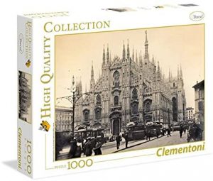 Puzzles de Milán - Puzzle de 1000 piezas del Duomo de Milán antiguo de clementoni