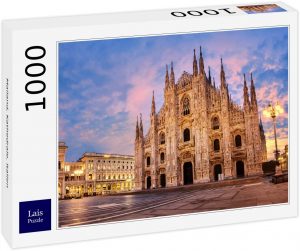 Puzzles de Milán - Puzzle de 1000 piezas del Duomo de Milán de noche