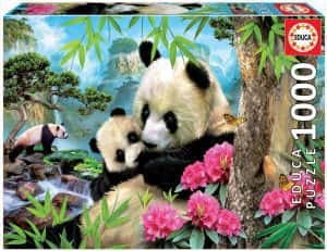Puzzles de Osos panda - Puzzle de familia de osos panda de 1000 piezas
