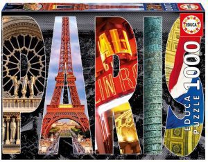 Puzzles de París - Puzzle de París de 1000 piezas con el nombre