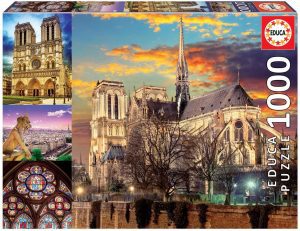 Puzzles de París - Puzzle de París de 1000 piezas de Notre Dame collage