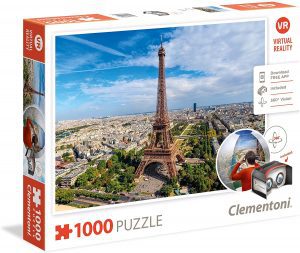 Puzzles de París - Puzzle de París de 1000 piezas de la Torre Eiffel desde el aire