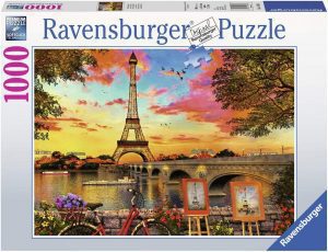 Puzzles de París - Puzzle de París de 1000 piezas de la Torre Eiffel pintando