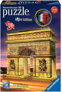 Puzzles de París en 3D - Arco del triunfo en 3D de noche