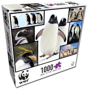 Puzzle De 1000 Piezas WWF Con Pingüinos - Imágenes Reales De Animales, 69x51 Cm