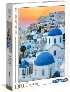 Puzzles de Santorini en Grecia - Puzzle de 1000 piezas de las casas de Santorini de Clementoni