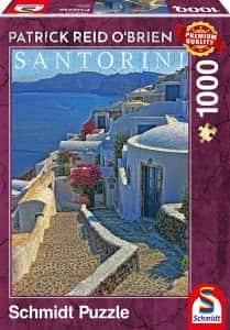 Puzzles de Santorini en Grecia - Puzzle de 1000 piezas de las casas de Santorini de Schmidt