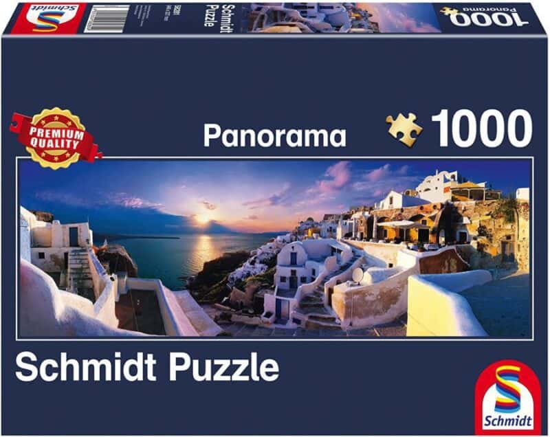 Schmidt Spiele Puzzle Santorini Da 1000 Pezzi – Patrick Reid O'Brien – Qualità Premium, Carta Di Lino, Taglio Preciso - 2