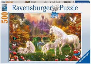 Puzzles de Unicornios - Puzzle de familia de unicornios de 500 piezas