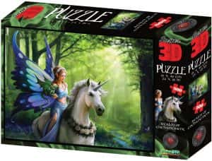 Puzzles de Unicornios - Puzzle de unicornio con efecto 3D de 500 piezas
