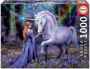 Puzzles de Unicornios - Puzzle de unicornio y princesa de Anne Stokes de 1000 piezas