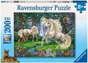 Puzzles de Unicornios - Puzzle de unicornios y ciervos de 200 piezas