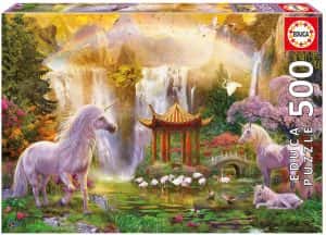 Puzzles de Unicornios - Puzzle del valle de los unicornios de 500 piezas