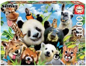 Puzzles de animales - Puzzle de selfie de animales de 1000 piezas