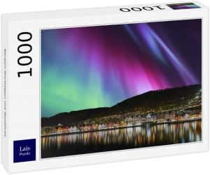 Puzzles de auroras boreales - Puzzle de Aurora boreal de 1000 piezas en Bergen en Noruega