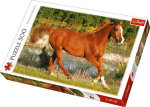 Puzzles de caballos - Puzzle de caballo marrÃ³n de 500 piezas