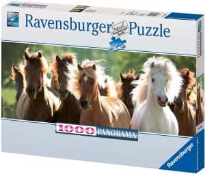 Puzzles de caballos - Puzzle de panorama de caballos de Ravensburger de 1000 piezas