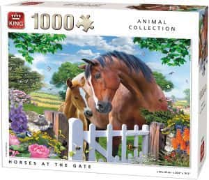 Puzzles de caballos - Puzzle pintura de caballos de 1000 piezas