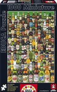 Puzzles de cervezas - Puzzle miniatura de botellas de cerveza del mundo de 1000 piezas