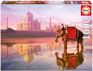 Puzzles De Elefantes – Puzzle De Elefante En La India De 1000 Piezas