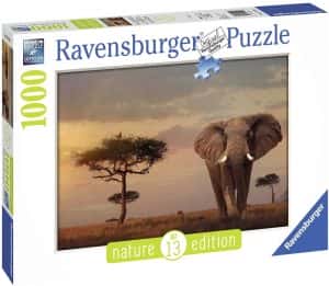 Puzzles de elefantes - Puzzle de en la sabana de 1000 piezas