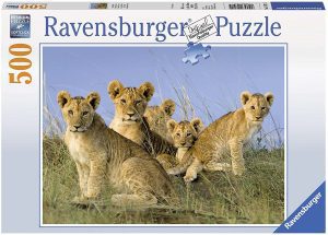 Puzzles de leones - Puzzle de crías de león de 500 piezas
