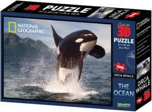 Puzzles de orcas - Puzzle de orcas con efecto 3D de 500 piezas