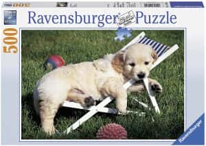 Puzzles de perros - Puzzle de Golden Retriever de 500 piezas en hamaca