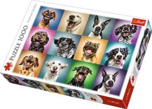 Puzzles de perros - Puzzle de caras divertidas de perros de 1000 piezas
