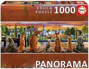 Puzzles de perros - Puzzle panorama de perros de 1000 piezas