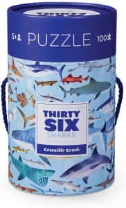 Puzzles de tiburones - Puzzle de tipos de tiburones de 100 piezas