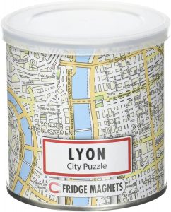 Los mejores puzzles de Lyon - Puzzle de 100 piezas del mapa de Lyon