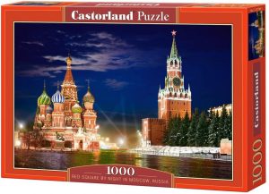 Los mejores puzzles de Moscú - Puzzle de 1000 piezas de la Plaza Roja de Moscú de Castorland